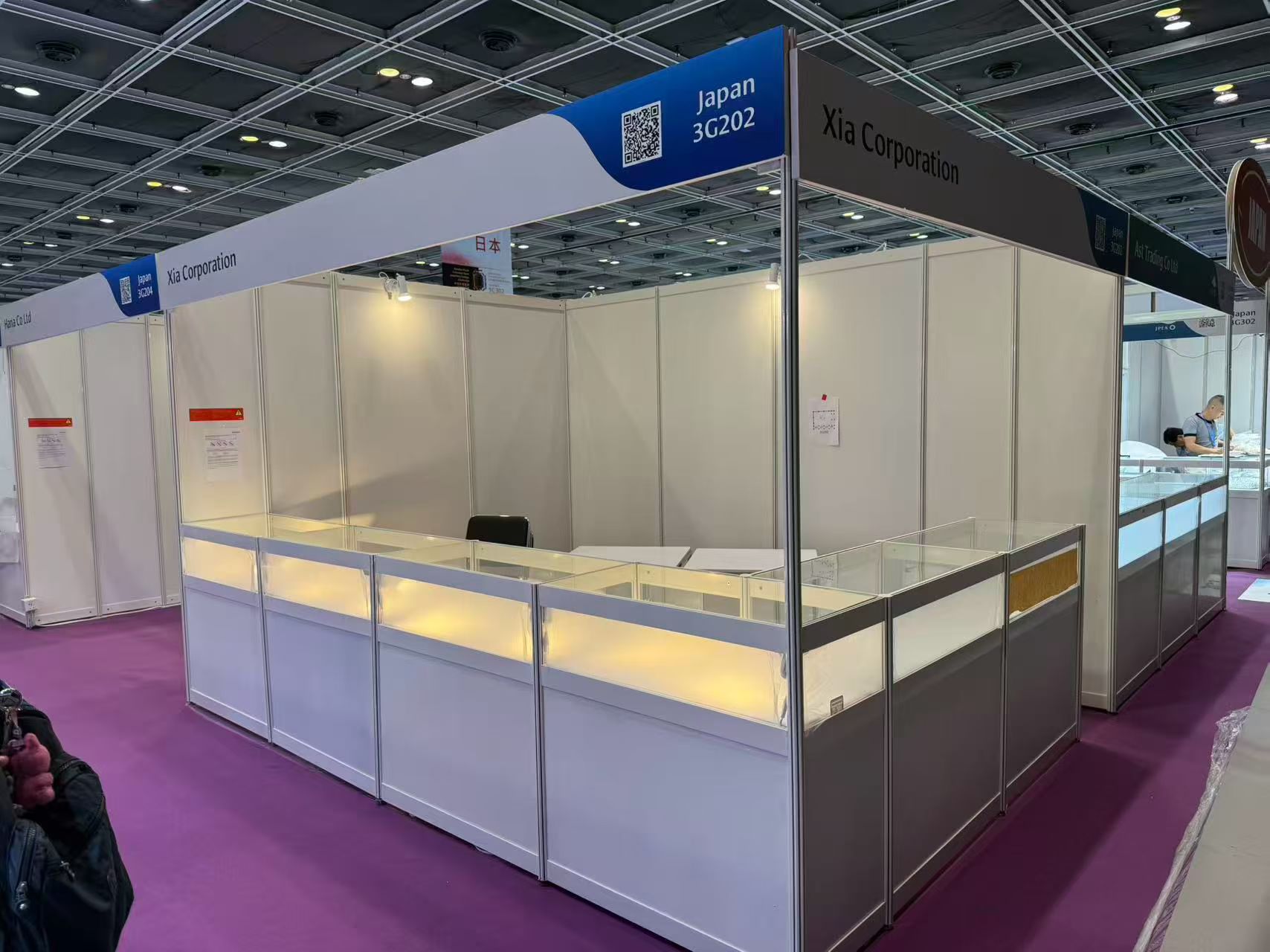 2026年6月の香港・湾仔の展示会に出展したXIA株式会社のブース